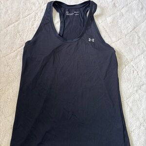 Under Armour Black Performance Tank Top with Reflective Logo